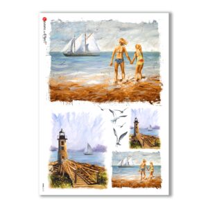 VIEWS-0110. Papel de Arroz paisajes para decoupage.
