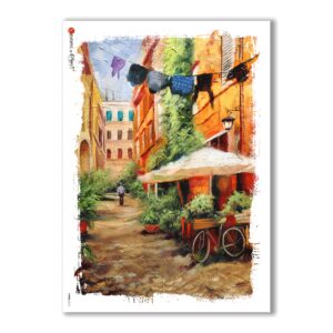 VIEWS-0112. Papel de Arroz paisajes para decoupage.