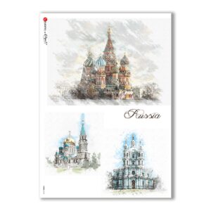 VIEWS-0122. Papel de Arroz paisajes para decoupage.