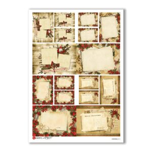 CHRISTMAS-0116. Papel de Arroz Navidad para decoupage.
