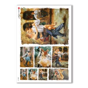 SCENE-0024. Papel de Arroz pictórico para decoupage.