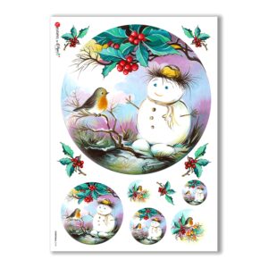 CHRISTMAS-0118. Papel de Arroz Navidad para decoupage.