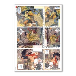 SCENE-0061. Papel de Arroz pictórico para decoupage.