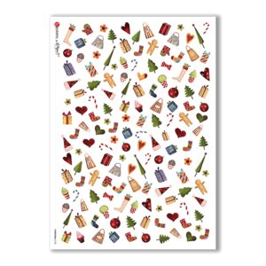 CHRISTMAS-0122. Papel de Arroz Navidad para decoupage.