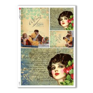 SCENE-0077. Papel de Arroz pictórico para decoupage.