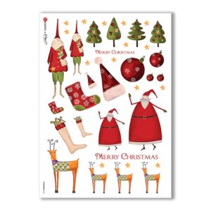 CHRISTMAS-0123. Papel de Arroz Navidad para decoupage.