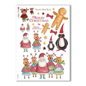 CHRISTMAS-0125. Papel de Arroz Navidad para decoupage.