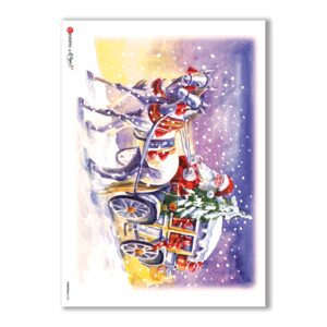 CHRISTMAS-0126. Papel de Arroz Navidad para decoupage.
