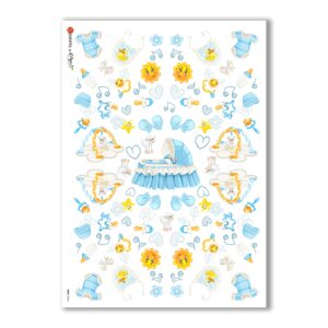 BABY-0064. Papel de Arroz niños para decoupage