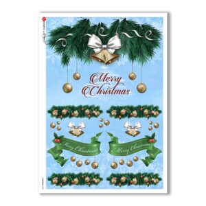 CHRISTMAS-0278. Papel de Arroz Navidad victoriano para decoupage.