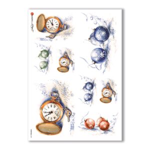CHRISTMAS-0129. Papel de Arroz Navidad para decoupage.