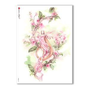 FAIRIES-0052. Papel de Arroz hadas para decoupage.