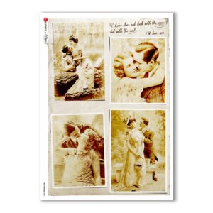 OLD-PHOTOS-0083. Papel de Arroz victoriano para decoupage.