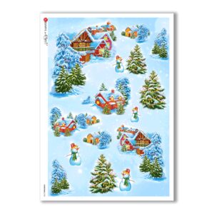 CHRISTMAS-0135. Papel de Arroz Navidad para decoupage.