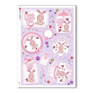 BABY-0067. Papel de Arroz niños para decoupage