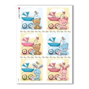 BABY-0068. Papel de Arroz niños para decoupage