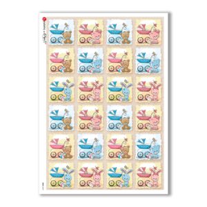 BABY-0069. Papel de Arroz niños para decoupage