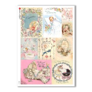 BABY-0071. Papel de Arroz niños para decoupage
