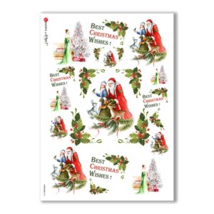 CHRISTMAS-0141. Papel de Arroz Navidad para decoupage.