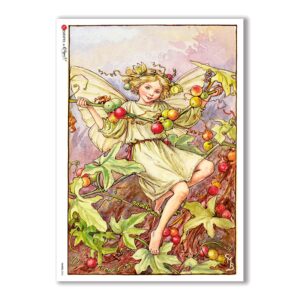 FAIRIES-0055. Papel de Arroz hadas para decoupage.