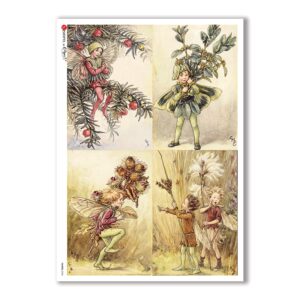 FAIRIES-0058. Papel de Arroz hadas para decoupage.