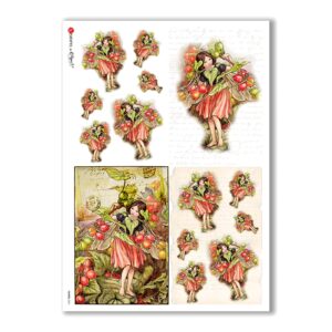 FAIRIES-0061. Papel de Arroz hadas para decoupage.