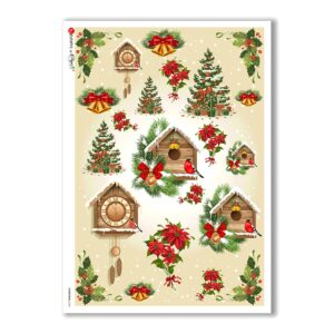 CHRISTMAS-0145. Papel de Arroz Navidad para decoupage.