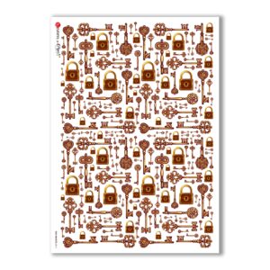 OLD OBJECTS-0011. Papel de Arroz objetos antiguos para decoupage.