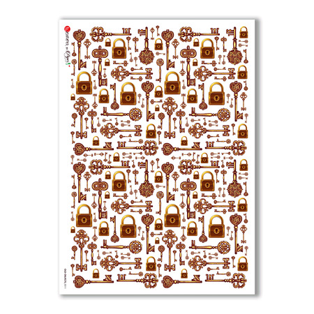 OLD OBJECTS-0011. Papel de Arroz objetos antiguos para decoupage.