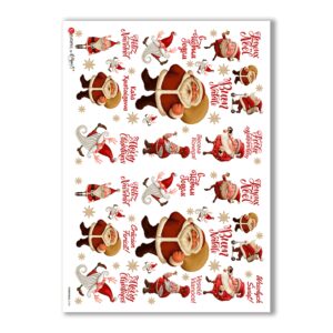 CHRISTMAS-0148. Papel de Arroz Navidad para decoupage.