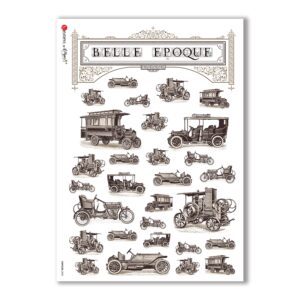 VEHICLES-0025. Papel de Arroz vehículos para decoupage.