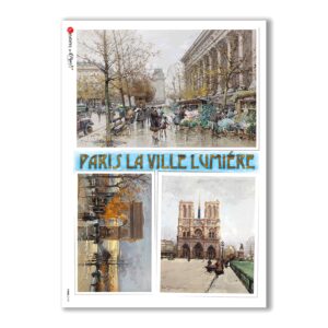 VIEWS-0145. Papel de Arroz paisajes para decoupage.