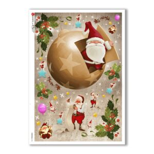 CHRISTMAS-0156. Papel de Arroz Navidad para decoupage.