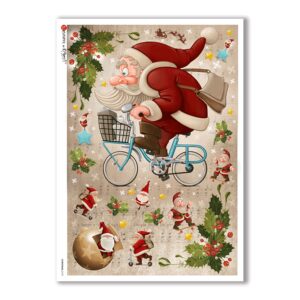 CHRISTMAS-0157. Papel de Arroz Navidad para decoupage.
