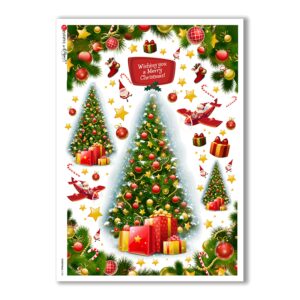 CHRISTMAS-0158. Papel de Arroz Navidad para decoupage.