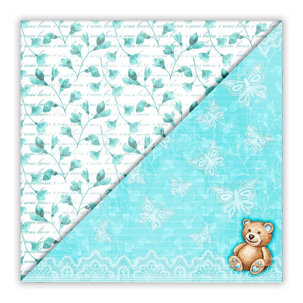 IWASBORNBLUE - 007. Scrapbooking foglio singolo