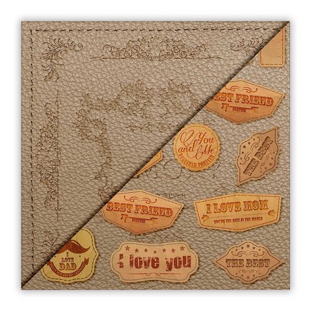 LEATHER - 003. Scrapbooking foglio singolo