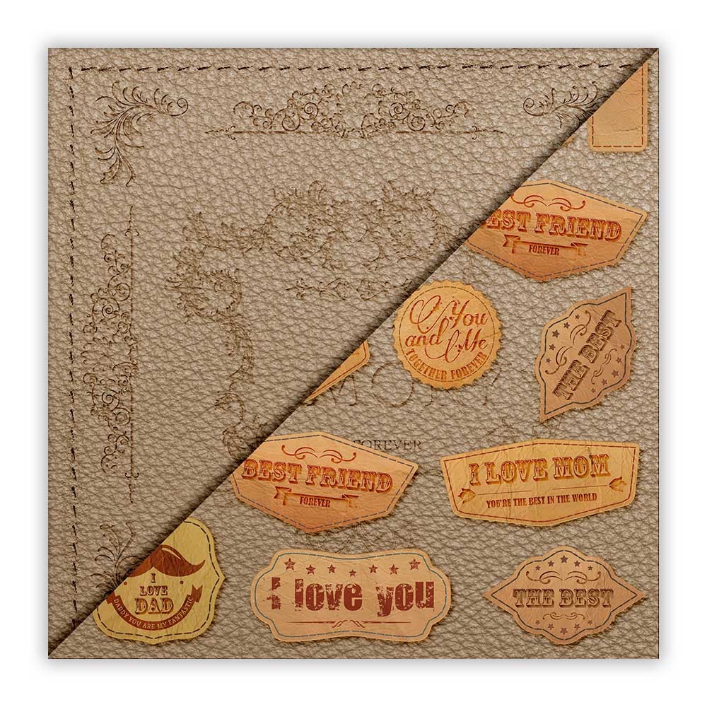LEATHER - 003. Scrapbooking foglio singolo