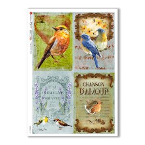 ANIMALS-0138. Papel de Arroz animales para decoupage.