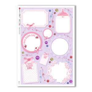 BABY-0075. Papel de Arroz niños para decoupage