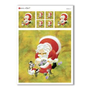 CHRISTMAS-0177. Papel de Arroz Navidad para decoupage.
