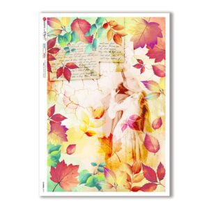 FLOWERS-0339. Papel de Arroz flores para decoupage.