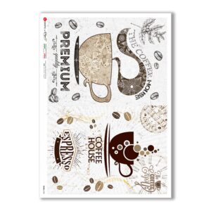 FOOD-0128. Papel de Arroz comida para decoupage.