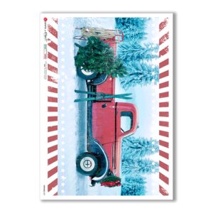 VEHICLES-0031. Papel de Arroz vehículos para decoupage.