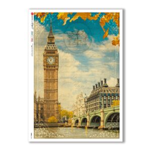 VIEWS-0154. Papel de Arroz paisajes para decoupage.