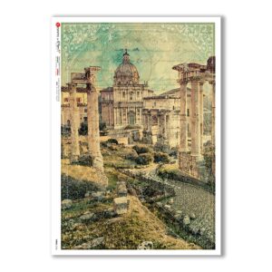 VIEWS-0156. Papel de Arroz paisajes para decoupage.