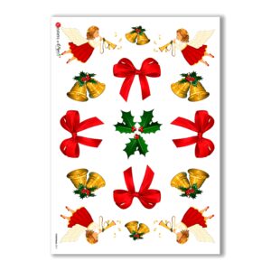 CHRISTMAS-0011. Papel de Arroz Navidad para decoupage.