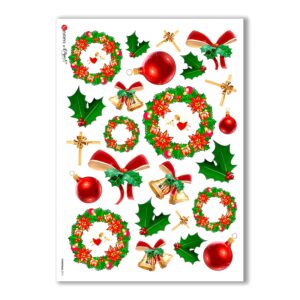 CHRISTMAS-0010. Papel de Arroz Navidad para decoupage.
