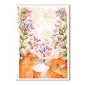 ANIMALS-0145. Papel de Arroz animales para decoupage.