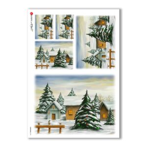 CHRISTMAS-0196. Papel de Arroz Navidad para decoupage.